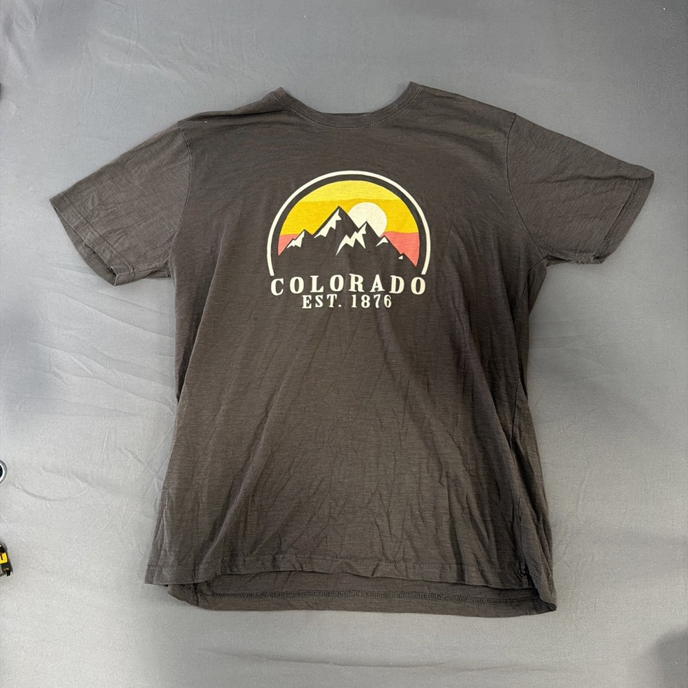 Ouray Colorado Mens XLarge Dark Gray T-shirt Mountain Outdoor Graphic hiking